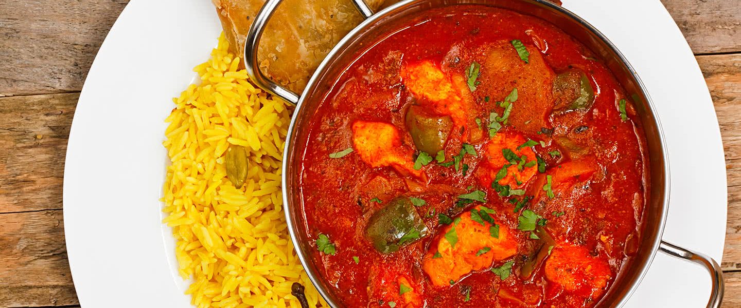 Chicken Jalfrezi main dish